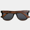 South Loop Chicago Wood Sunglasses with custom engraving.  Add Your Custom Engraving On The Right Side. South Loop Chicago Custom Gifts For Men - South Loop Chicago Sustainable Wayfarer Eyewear and Shades Front View