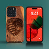 Custom Sporting Kansas City iPhone 15/15 Pro/15 Pro Max/15 Plus Case - Carved Wood Sporting Kansas City Cover