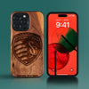 Custom Sporting Kansas City iPhone 15/15 Pro/15 Pro Max/15 Plus Case - Carved Wood Sporting Kansas City Cover