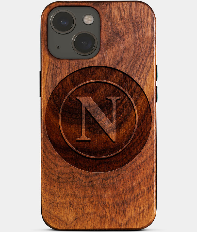Custom SSC Napoli iPhone 14 Cases - SSC Napoli Personalized iPhone 14 Cover - Italian Football Club SSC Napoli Gifts For Men 2022 Best SSC Napoli Christmas Gifts Wood Unique Sportiva Calcio Napoli Gift For Him Monogrammed