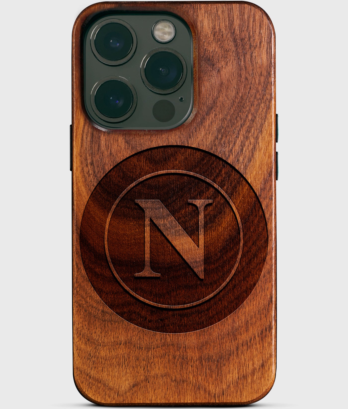 Custom SSC Napoli iPhone 14 Pro Cases - SSC Napoli Personalized iPhone 14 Pro Cover - Italian Football Club SSC Napoli Gifts For Men 2022 Best SSC Napoli Christmas Gifts Wood Unique Sportiva Calcio Napoli Gift For Him Monogrammed