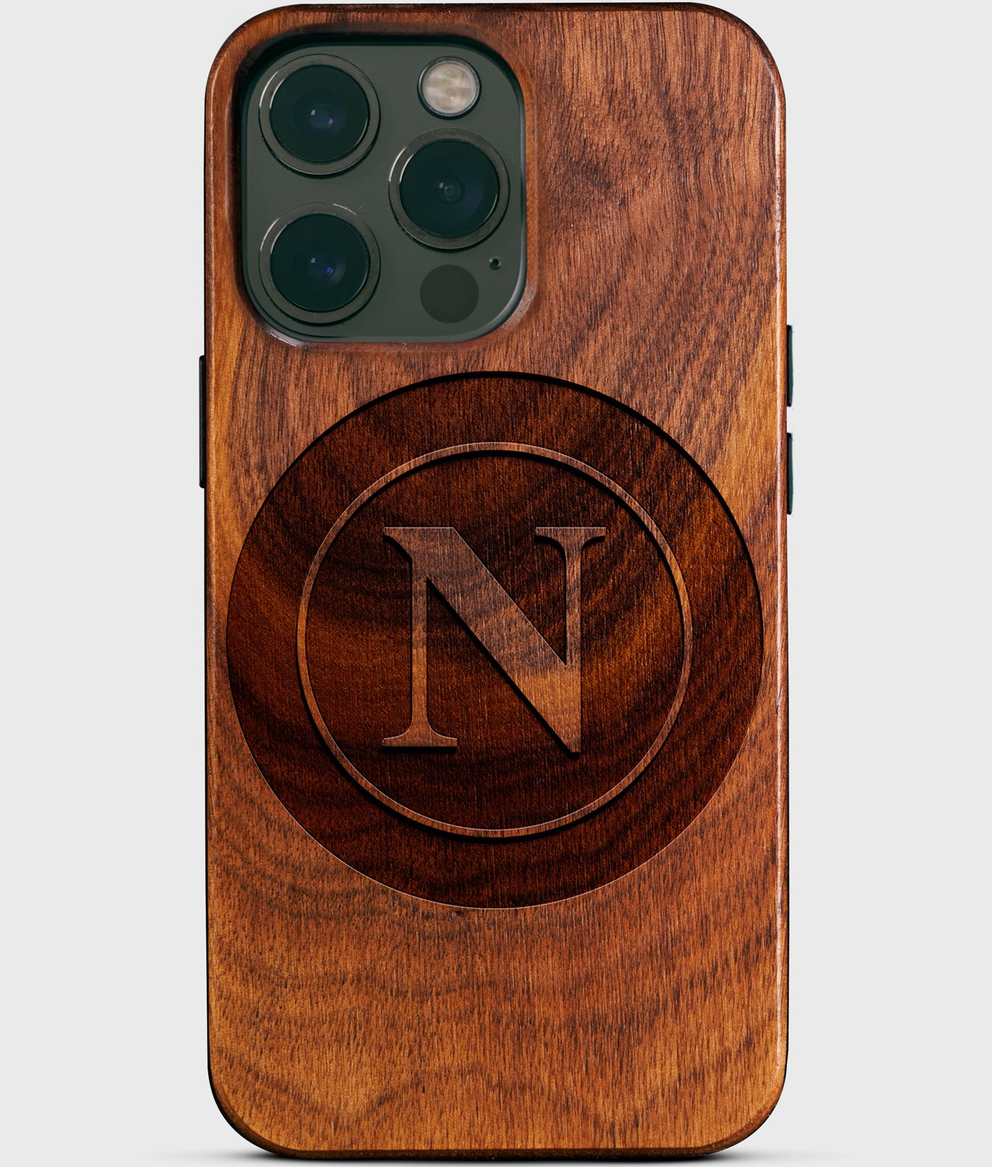 Custom SSC Napoli iPhone 14 Pro Max Cases - SSC Napoli Personalized iPhone 14 Pro Max Cover - Italian Football Club SSC Napoli Gifts For Men 2022 Best SSC Napoli Christmas Gifts Wood Unique Sportiva Calcio Napoli Gift For Him Monogrammed