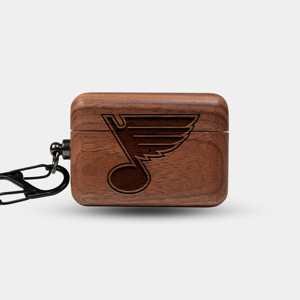 Custom St Louis Blues AirPods Cases | AirPods Pro 3 | AirPods Pro 2 | AirPods 4 | AirPods 3 Case - Carved Wood St Louis Blues AirPods Cover - Eco-friendly St Louis Blues AirPods Case - Custom St Louis Blues Gift For Him - Monogrammed Personalized AirPods Cover By Engraved In Nature