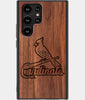 Best Wood St Louis Cardinals Samsung Galaxy S22 Ultra Case - Custom Engraved Cover - Engraved In Nature