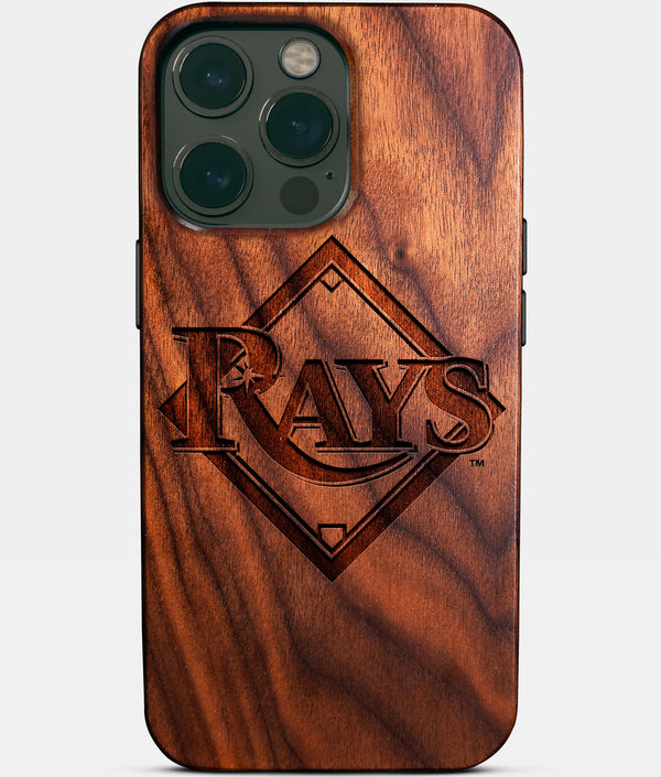 Custom Tampa Bay Rays iPhone 14/14 Pro/14 Pro Max/14 Plus Case - Wood Rays Cover - Eco-friendly Tampa Bay Rays iPhone 14 Case - Carved Wood Custom Tampa Bay Rays Gift For Him - Monogrammed Personalized iPhone 14 Cover By Engraved In Nature