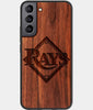 Best Wood Tampa Bay Rays Samsung Galaxy S22 Plus Case - Custom Engraved Cover - Engraved In Nature