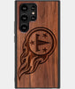 Best Wood Tennessee Titans Samsung Galaxy S23 Ultra Case - Custom Engraved Cover - Engraved In Nature