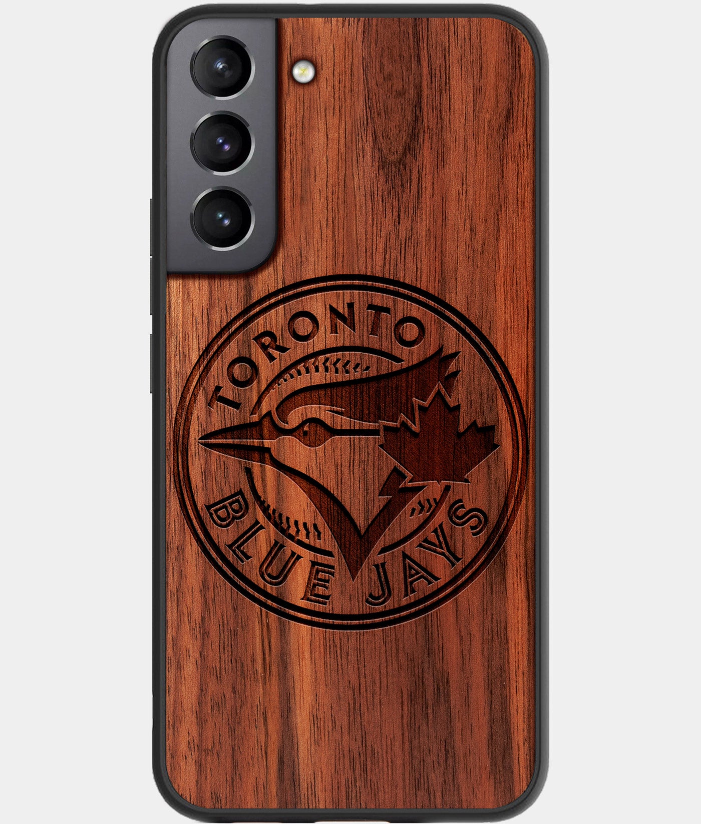Best Wood Toronto Blue Jays Samsung Galaxy S22 Plus Case - Custom Engraved Cover - Engraved In Nature