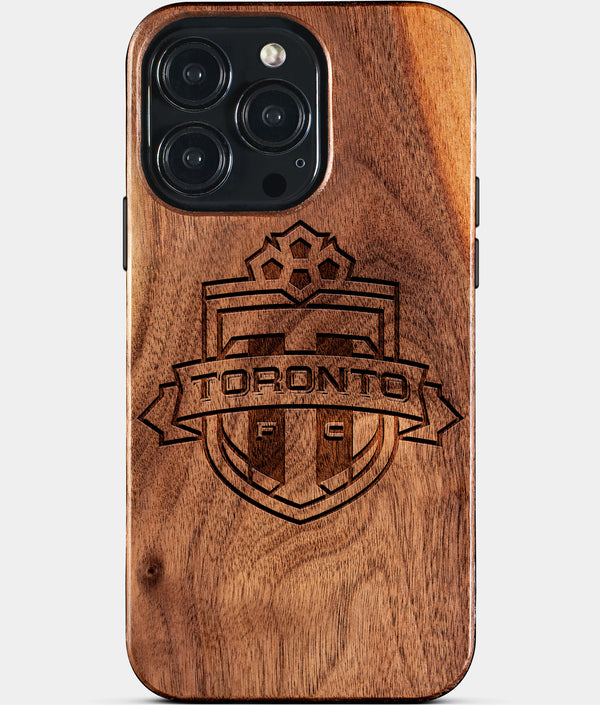 Custom Toronto FC iPhone 15/15 Pro/15 Pro Max/15 Plus Case - Wood Toronto FC Cover - Eco-friendly Toronto FC iPhone 15 Case - Carved Wood Custom Toronto FC Gift For Him - Monogrammed Personalized iPhone 15 Cover By Engraved In Nature