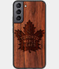 Best Wood Toronto Maple Leafs Samsung Galaxy S22 Plus Case - Custom Engraved Cover - Engraved In Nature
