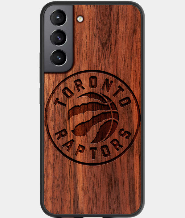 Best Walnut Wood Toronto Raptors Galaxy S21 FE Case - Custom Engraved Cover - Engraved In Nature