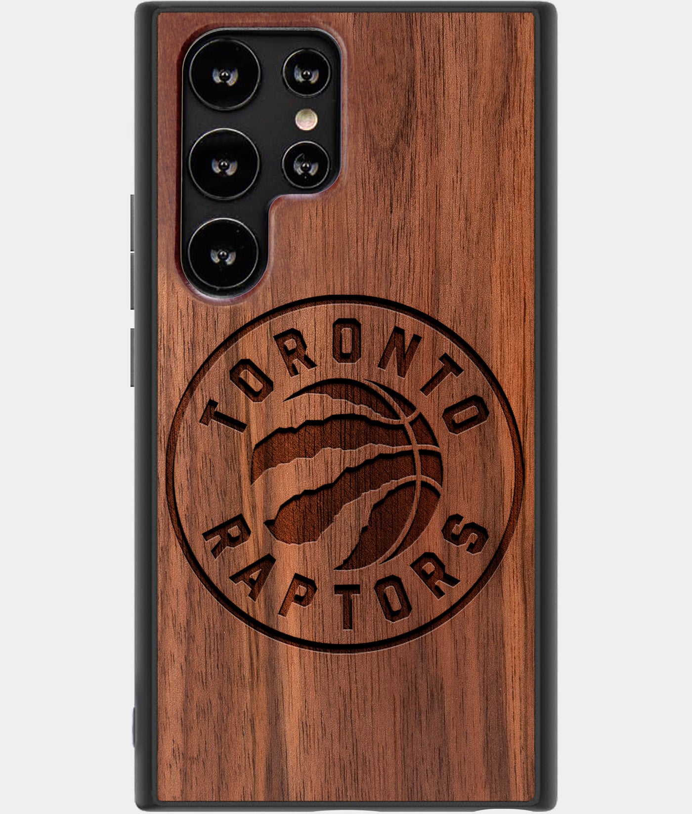 Best Wood Toronto Raptors Samsung Galaxy S22 Ultra Case - Custom Engraved Cover - Engraved In Nature