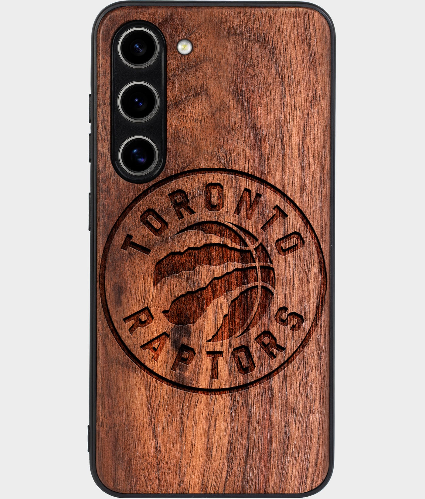 Best Wood Toronto Raptors Samsung Galaxy S24 Case - Custom Engraved Cover - Engraved In Nature