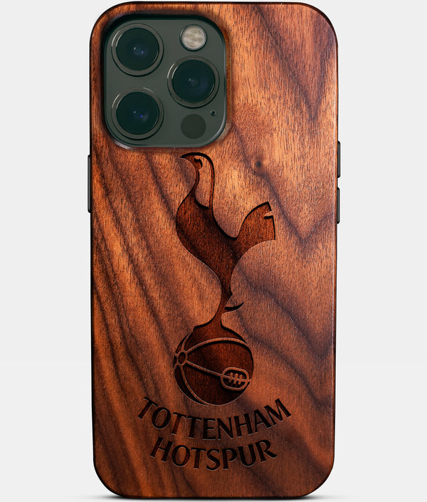 Custom Tottenham Hotspur F.C. iPhone 14/14 Pro/14 Pro Max/14 Plus Case - Wood Tottenham Hotspur FC Cover - Eco-friendly Tottenham Hotspur FC iPhone 14 Case - Carved Wood Custom Tottenham Hotspur FC Gift For Him - Monogrammed Personalized iPhone 14 Cover By Engraved In Nature