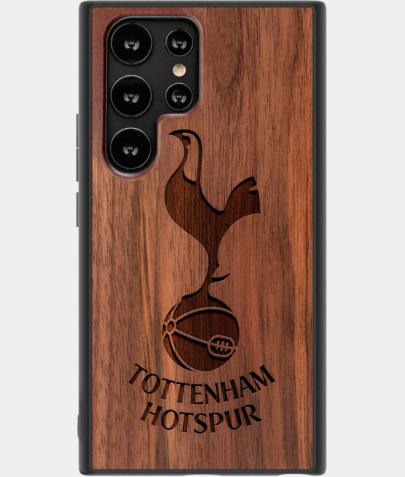 Best Wood Tottenham Hotspur F.C. Samsung Galaxy S22 Ultra Case - Custom Engraved Cover - Engraved In Nature