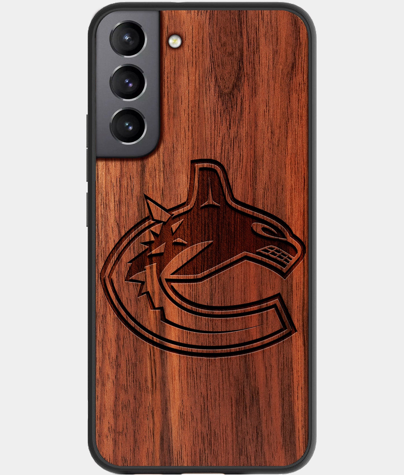 Best Wood Vancouver Canucks Galaxy S22 Case - Custom Engraved Cover - Engraved In Nature