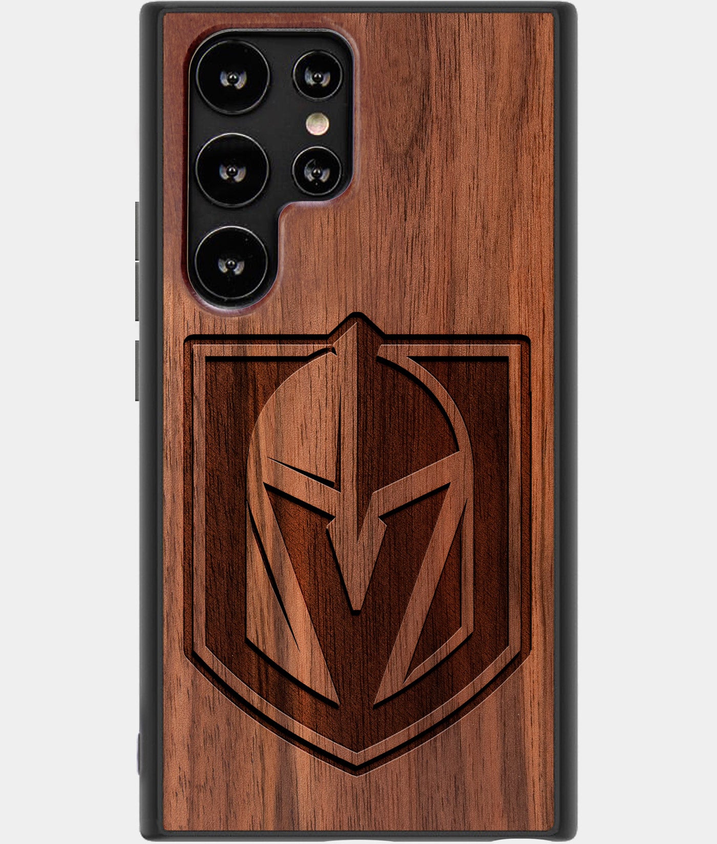 Best Wood Vegas Golden Knights Samsung Galaxy S22 Ultra Case - Custom Engraved Cover - Engraved In Nature