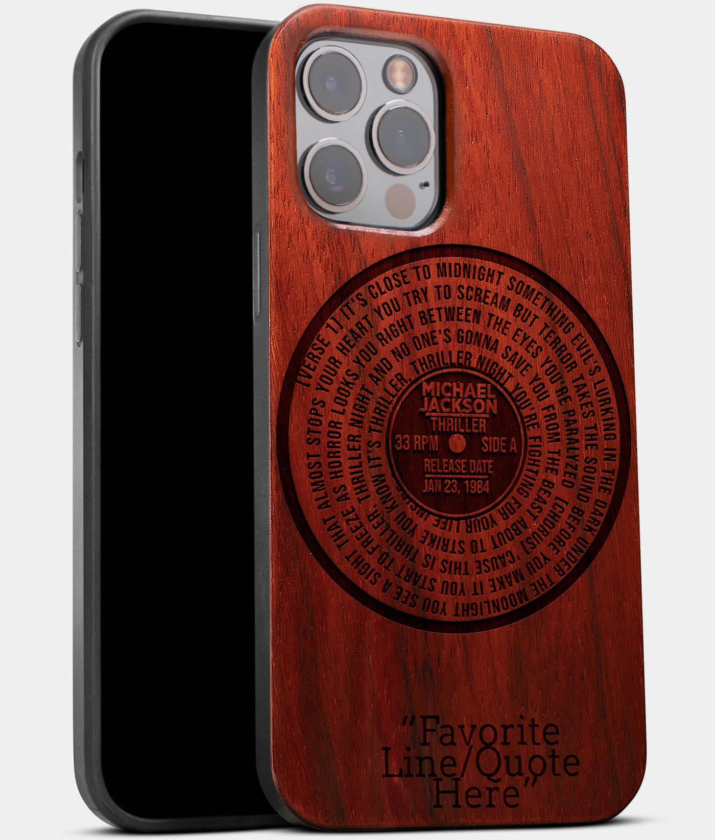 Best Custom Wood Vinyl Record iPhone 13 Series Cases - Custom Song Gift For Vinyl Collectors | 7