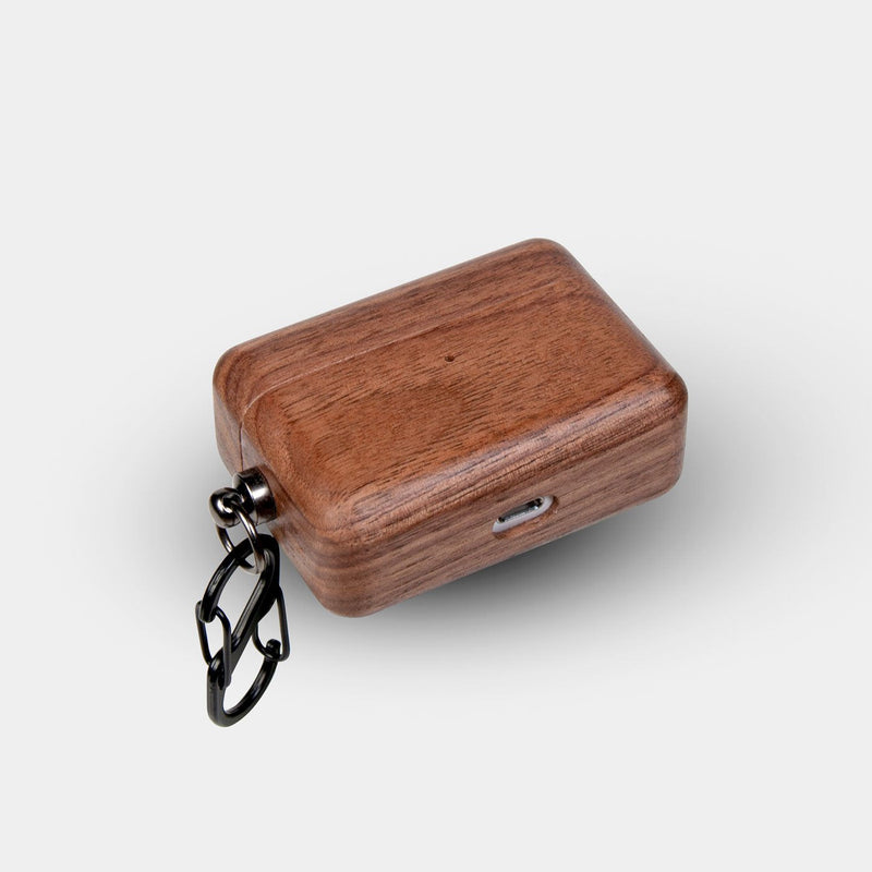 Custom Classic Los Angeles Dodgers AirPods Cases | AirPods | AirPods Pro - Carved Wood Dodgers AirPods Cover