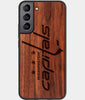 Best Wood Washington Capitals Samsung Galaxy S22 Plus Case - Custom Engraved Cover - Engraved In Nature