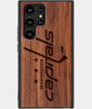 Best Wood Washington Capitals Samsung Galaxy S22 Ultra Case - Custom Engraved Cover - Engraved In Nature