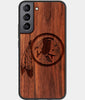 Best Wood Washington Commanders Samsung Galaxy S22 Plus Case - Custom Engraved Cover - Engraved In Nature