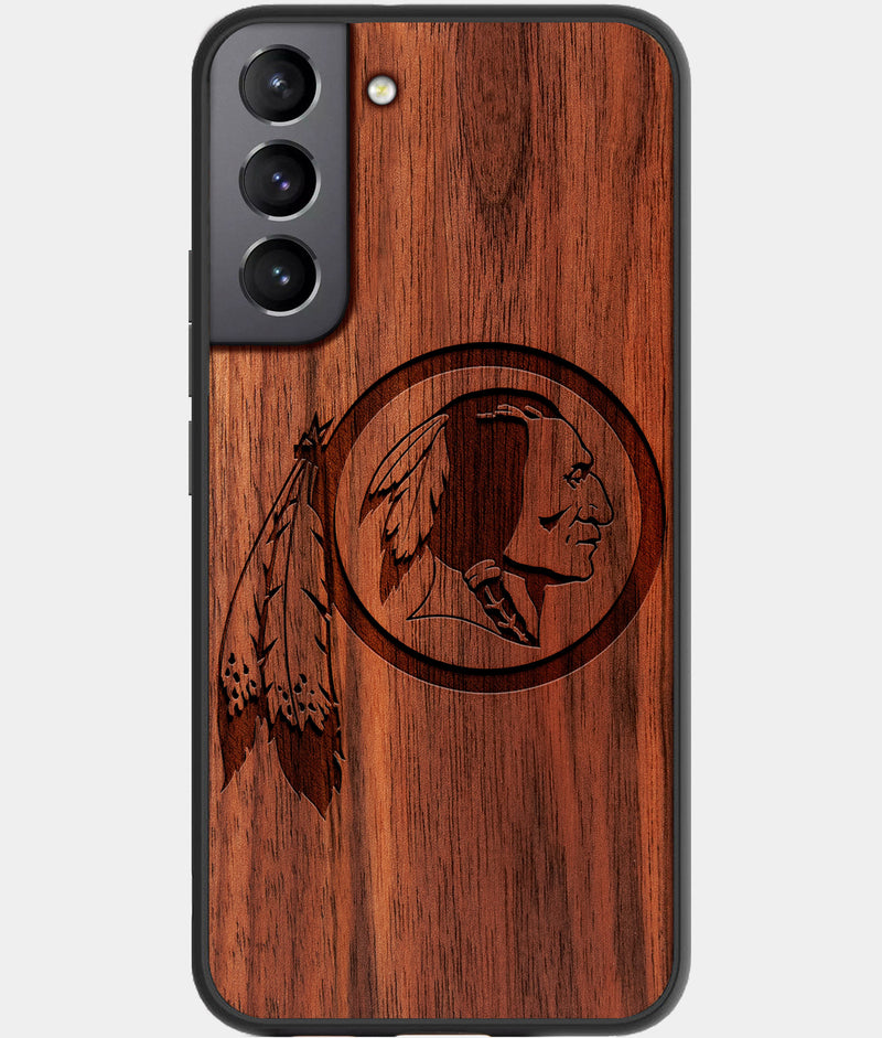 Best Wood Washington Commanders Galaxy S22 Case - Custom Engraved Cover - Engraved In Nature