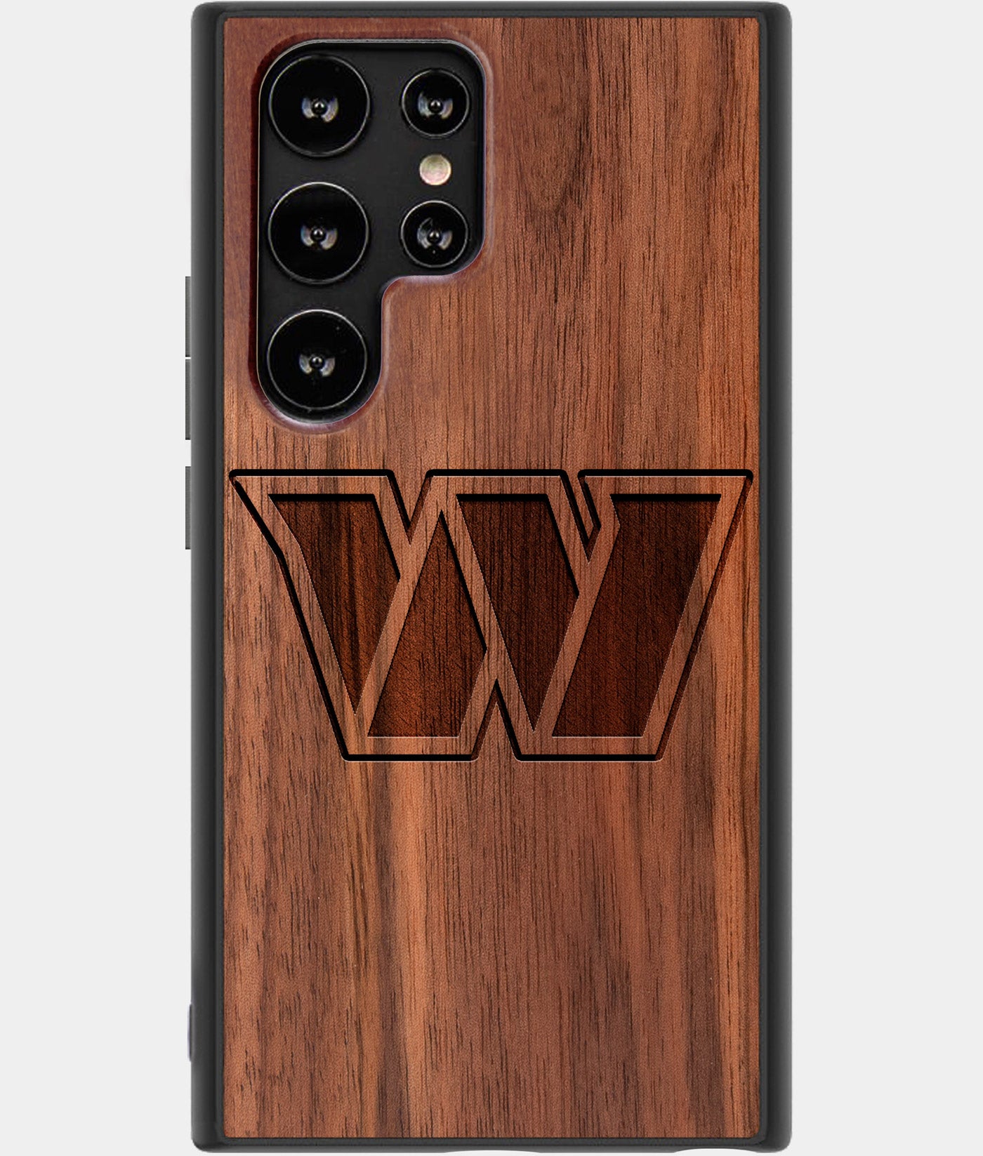 Best Wood Washington Commanders Samsung Galaxy S22 Ultra Case - Custom Engraved Cover - Engraved In Nature