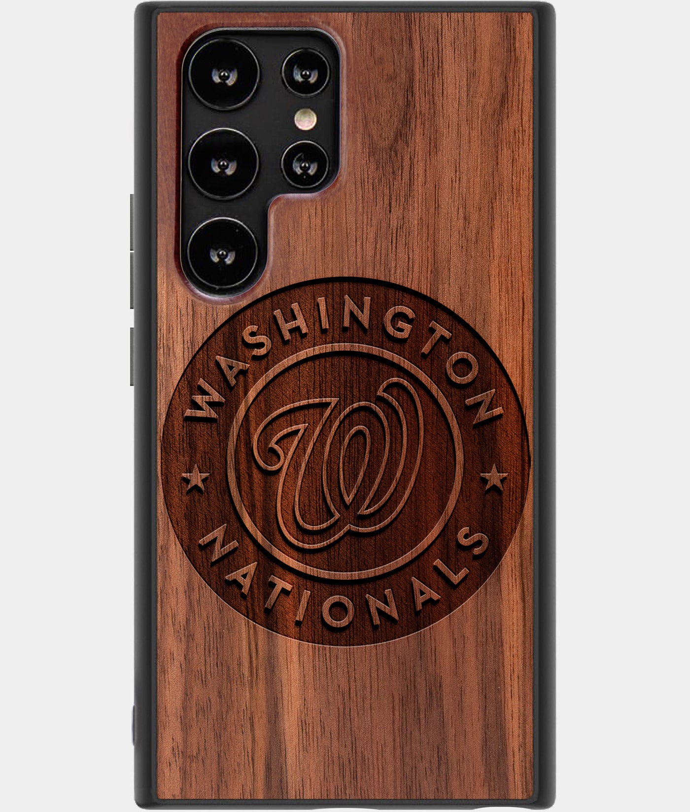 Best Wood Washington Nationals Samsung Galaxy S22 Ultra Case - Custom Engraved Cover - Engraved In Nature