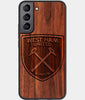 Best Wood West Ham United F.C. Samsung Galaxy S22 Plus Case - Custom Engraved Cover - Engraved In Nature