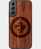 Best Wood Winnipeg Jets Samsung Galaxy S22 Plus Case - Custom Engraved Cover - Engraved In Nature