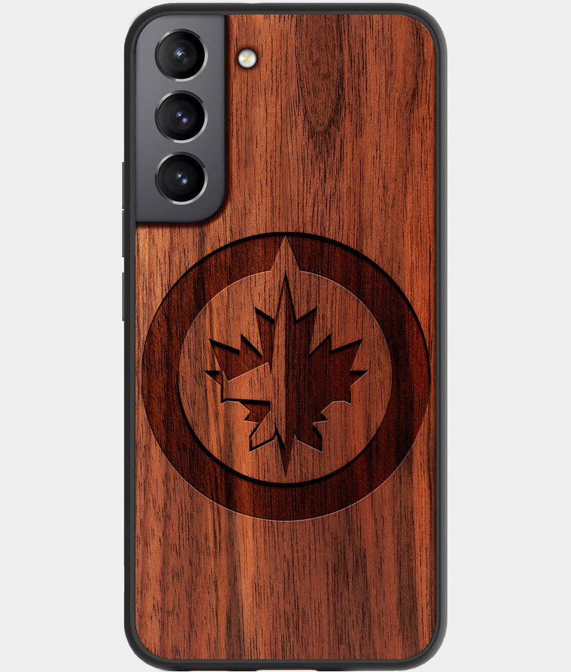 Best Wood Winnipeg Jets Galaxy S22 Case - Custom Engraved Cover - Engraved In Nature