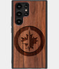 Best Wood Winnipeg Jets Samsung Galaxy S22 Ultra Case - Custom Engraved Cover - Engraved In Nature
