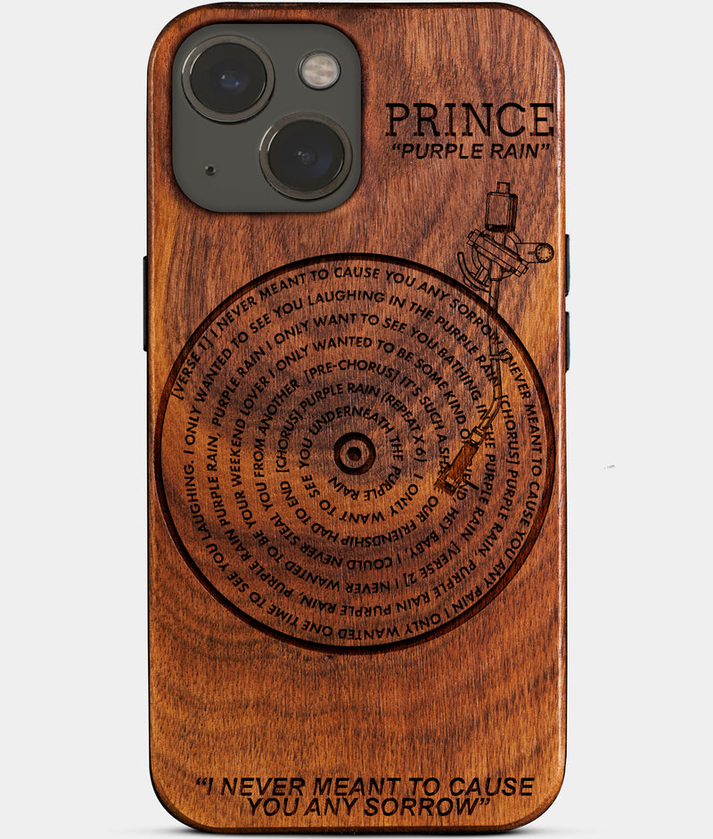 Customized Song Vinyl Record iPhone 14 Plus Cases - Prince Fan Gifts - Best Music Gift For Vinyl Record Collector - Birthday gift for music lovers - Personalized Favorite Song Gifts Vinyl Record Lover Gifts - Spotify Music Retro iPhone 14 Plus Cases with Custom Song - Vintage Turntable iPhone 14 Plus Covers
