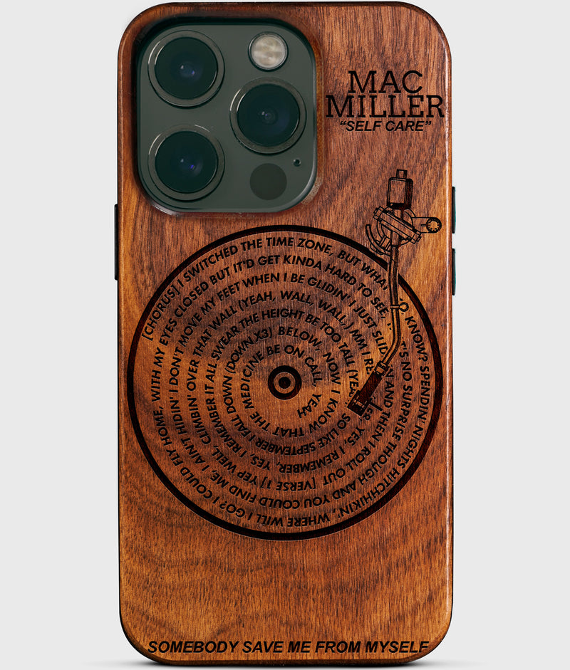 Customized Song Vinyl Record iPhone 15  Pro Cases - Mac Miller Fan Gifts Best Music Gift For Vinyl Record Collector - Birthday gift for music lovers - Personalized Favorite Song Gifts Vinyl Record Lover Gifts - Spotify Music Retro iPhone 15 Pro Cases with Custom Song - Vintage Turntable iPhone 15 Pro Covers