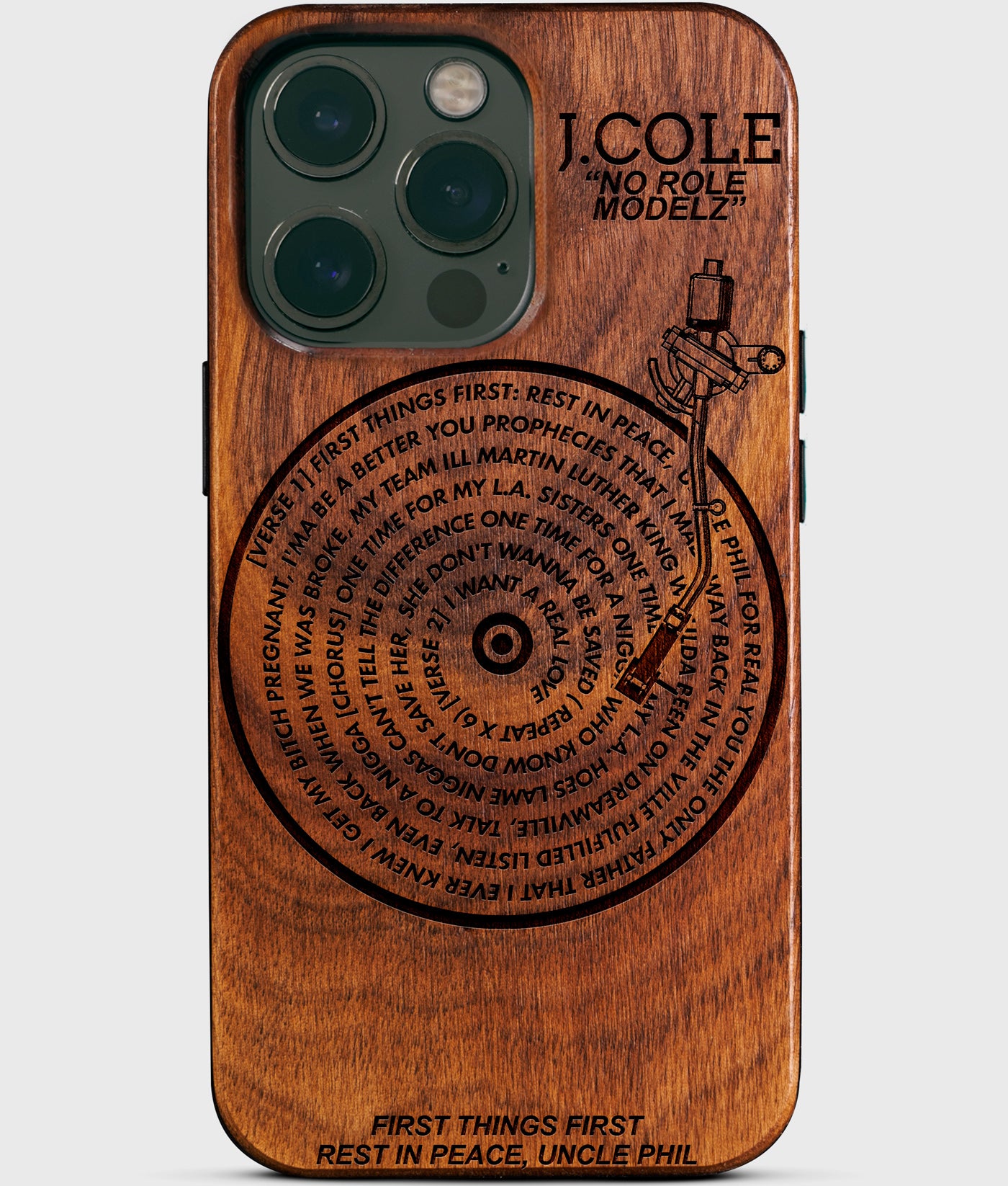 Customized Song Vinyl Record iPhone 15 Pro Max Cases - Gift for j Cole fan - Best Music Gifts Best Gift For Vinyl Record Collector - Birthday gift for music lovers - Personalized Favorite Song Gifts Vinyl Record Lover Gifts - Spotify Music Retro iPhone 15 Pro Max Cases with Custom Song - Vintage Turntable iPhone 15 Pro Max Covers
