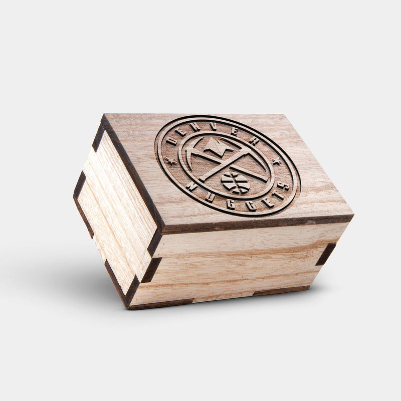 Best Denver Nuggets Mahogany And Walnut Wood Chronograph Watch - Engraved In Nature