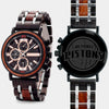 Detroit Pistons Mens Wrist Watch  - Personalized Detroit Pistons Mens Watches - Custom Gifts For Him, Birthday Gifts, Gift For Dad - Best 2022 Detroit Pistons Christmas Gifts - Black 45mm NBA Wood Watch - By Engraved In Nature