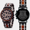 Everton F.C. Mens Wrist Watch  - Personalized Everton F.C. Mens Watches - Custom Gifts For Him, Birthday Gifts, Gift For Dad - Best 2022 Everton F.C. Christmas Gifts - Black 45mm FC Wood Watch - By Engraved In Nature