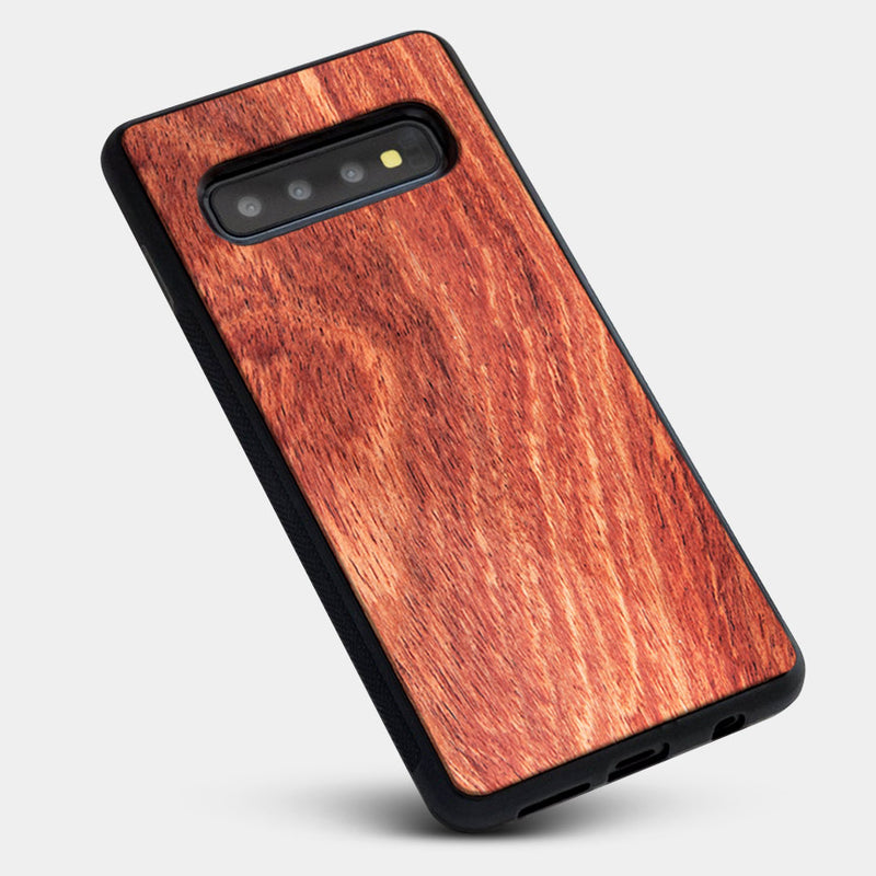 Best Custom Engraved Mahogany Wood Galaxy S10 Plus Case - Engraved In Nature