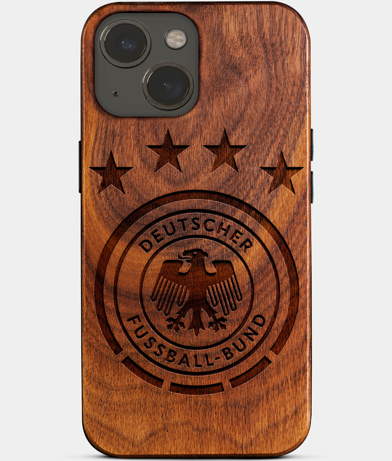 Germany National Football Team iPhone 14 Plus Cases Deutscher Fussball Bund Personalized German Football Club Frankfurt Gifts For Men 2022 Best German Christmas Gifts Carved Wood Unusual Deutsscher Fussball Bund Gift For Him
