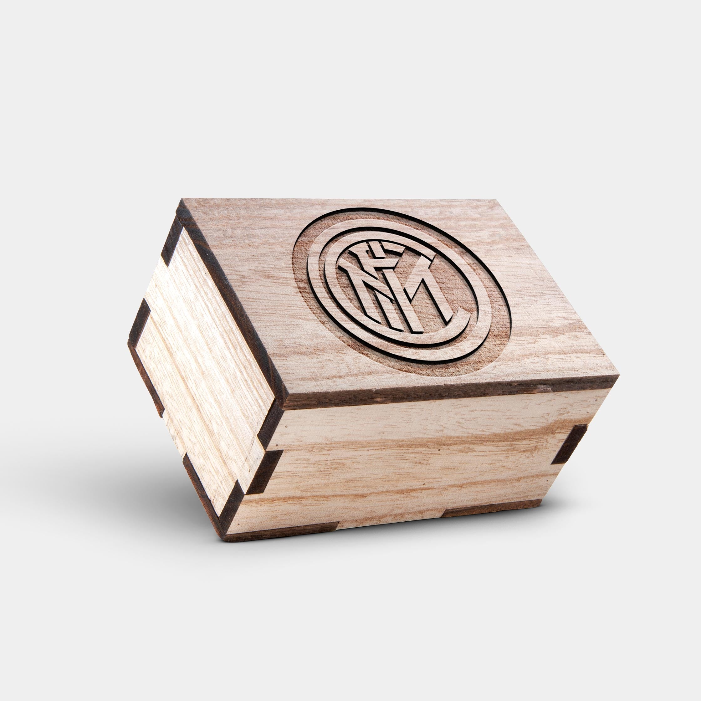 Inter Milan FC Wooden Wristwatch - Chronograph Black Walnut Watch