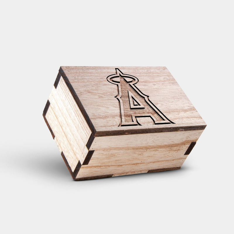 Los Angeles Angels Wooden Wristwatch - Chronograph Black Walnut Watch