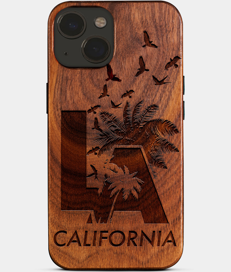 Los Angeles California iPhone 14 Case Venice Beach Souvenir Gifts Wood iPhone 14 Cover For Los Angeles Locals And Travelers Santa Monica Gifts California Souvenirs