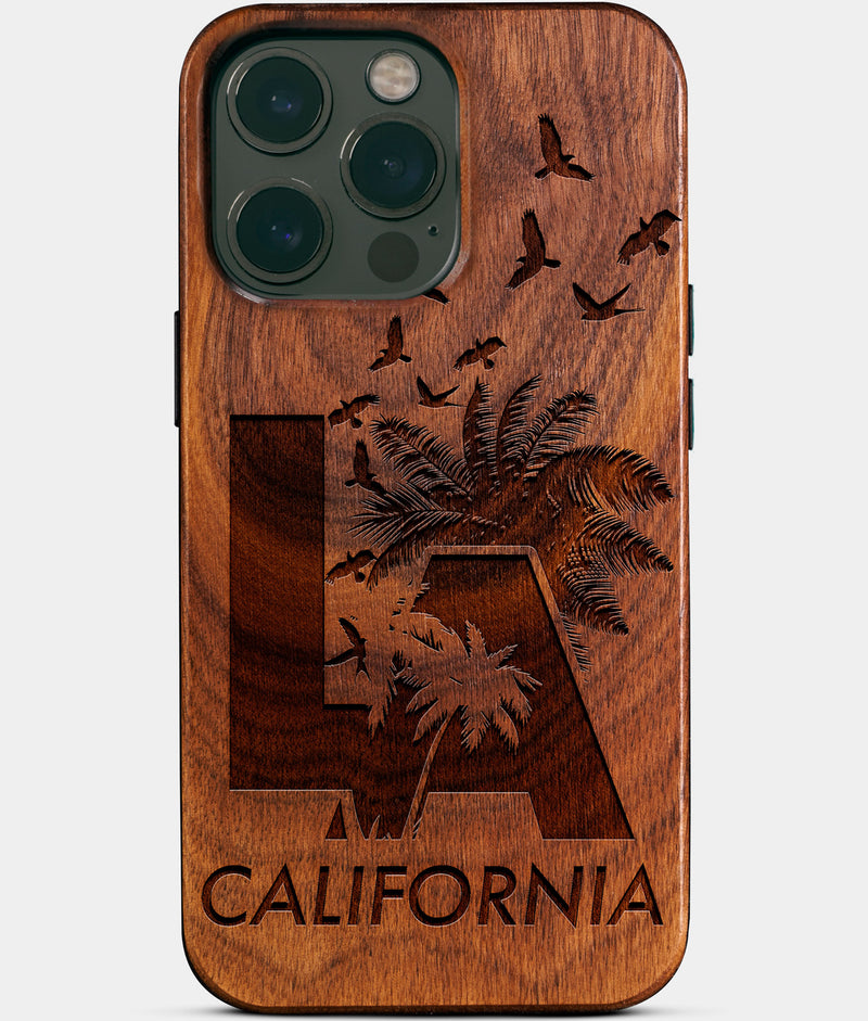 Los Angeles California iPhone 14 Pro Max Case Joshua Tree Souvenir Gifts Wood iPhone 14 Pro Max Cover For Los Angeles Locals And Travelers Los Angeles Gifts California Souvenirs
