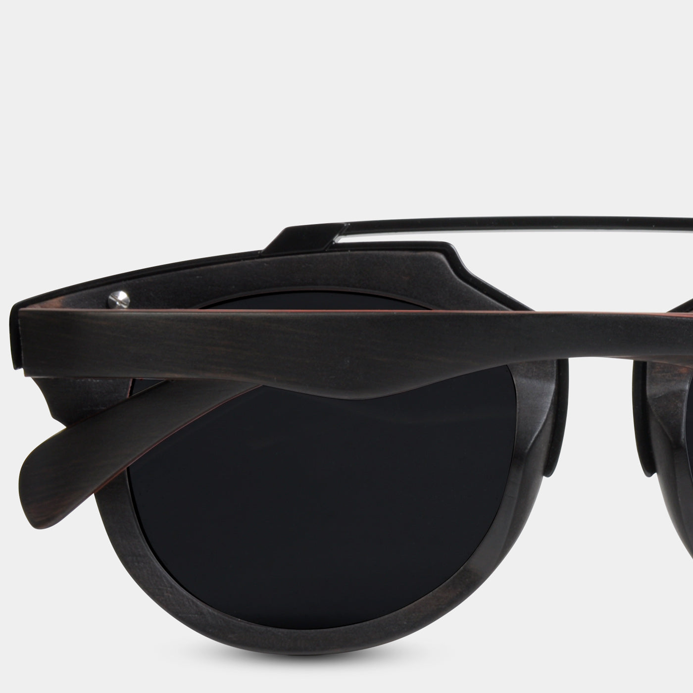 Best Custom Engraved Matte Black Oak Wood Sunglasses | Mohave Desert - Engraved In Nature