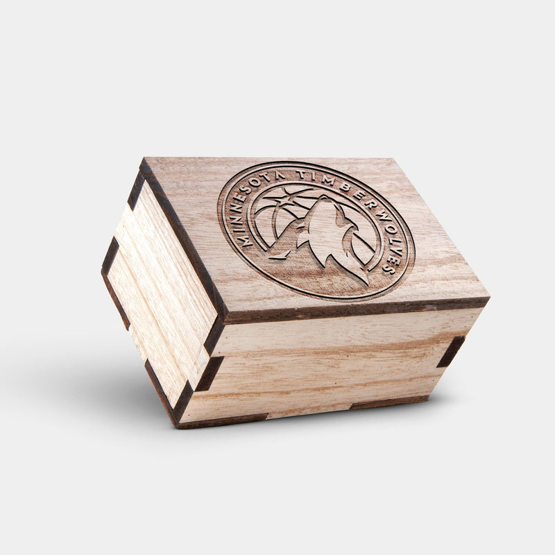 Minnesota Timberwolves Wooden Wristwatch - Chronograph Black Walnut Watch