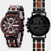 New York Islanders Mens Wrist Watch  - Personalized New York Islanders Mens Watches - Custom Gifts For Him, Birthday Gifts, Gift For Dad - Best 2022 New York Islanders Christmas Gifts - Black 45mm NHL Wood Watch - By Engraved In Nature