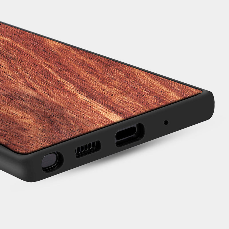 Best Custom Engraved Mahogany Wood Note 10 Plus Case - Engraved In Nature