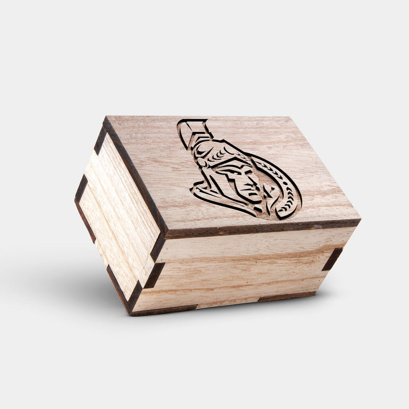 Best Ottawa Senators Mahogany And Walnut Wood Chronograph Watch - Engraved In Nature